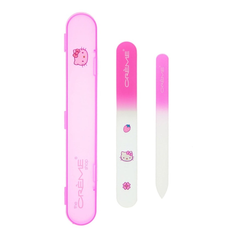 The Crème Shop x Hello Kitty Premium Glass Nail File Set (Pink) nwt